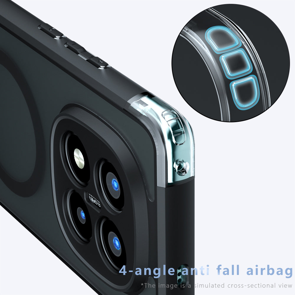 Калъф MagSafe за Xiaomi Redmi Note 14 Pro+ 5G, Techsuit, PureFrost, Черен