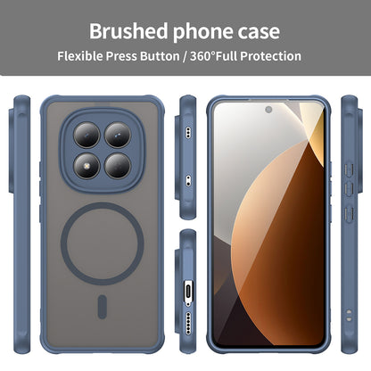 Калъф MagSafe за Xiaomi Redmi Note 15 Pro 4G, Techsuit, HaloFrost II, Тъмносин