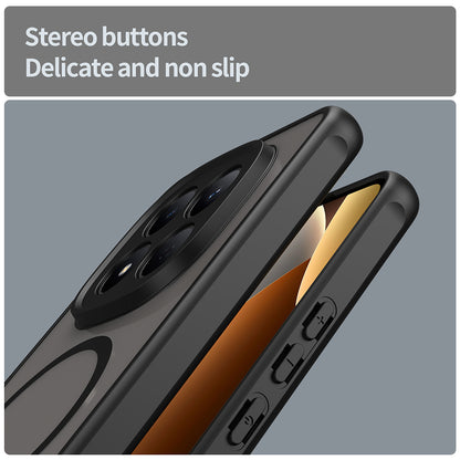 Калъф MagSafe за Xiaomi Redmi Note 15 Pro 4G, Techsuit, HaloFrost II, Черен