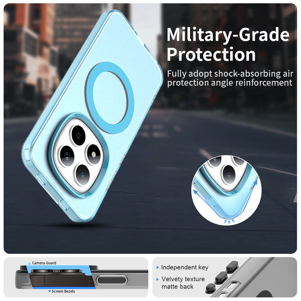 Калъф MagSafe за Xiaomi Redmi Note 15 Pro 5G, Techsuit, CandyCase, Син