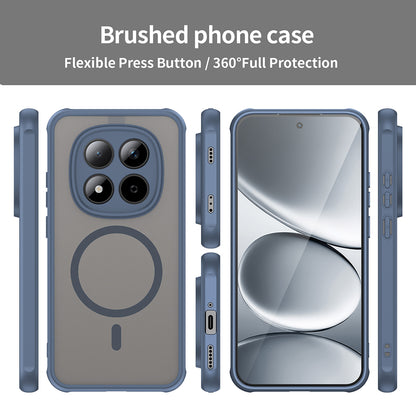 Калъф MagSafe за Xiaomi Redmi Note 15 Pro 5G, Techsuit, HaloFrost II, Тъмносин
