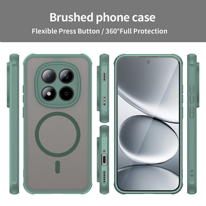Калъф MagSafe за Xiaomi Redmi Note 15 Pro 5G, Techsuit, HaloFrost II, Зелен