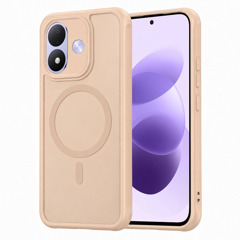 Калъф MagSafe за Xiaomi Redmi Note 17 4G / Note 17 5G, Techsuit, HaloFrost II, златисто сияние