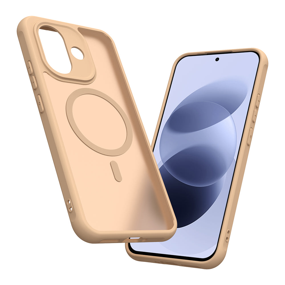 Калъф MagSafe за Xiaomi Redmi Note 17 4G / Note 17 5G, Techsuit, HaloFrost II, златисто сияние