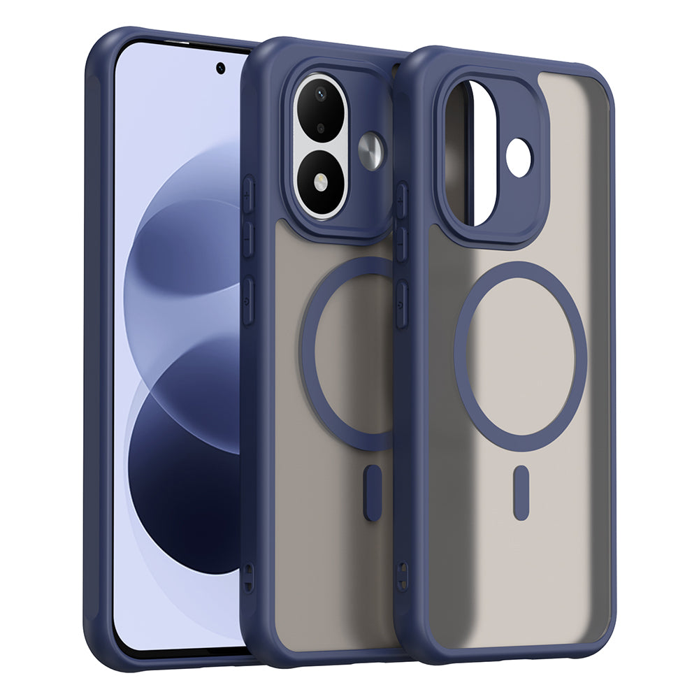 Калъф MagSafe за Xiaomi Redmi Note 17 4G / Note 17 5G, Techsuit, HaloFrost II, тъмносиньо
