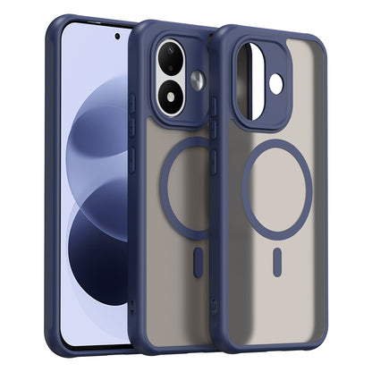 Калъф MagSafe за Xiaomi Redmi Note 17 4G / Note 17 5G, Techsuit, HaloFrost II, тъмносиньо