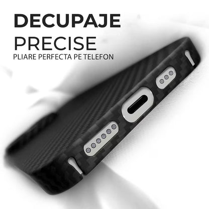 Калъф MagSafe за Apple iPhone 17 Pro Max, Techsuit, Арамидна влакна, Черен