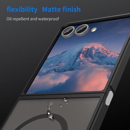 MagSafe калъф за Samsung Galaxy Z Flip7 F766, Techsuit, HaloFrost II, Черен