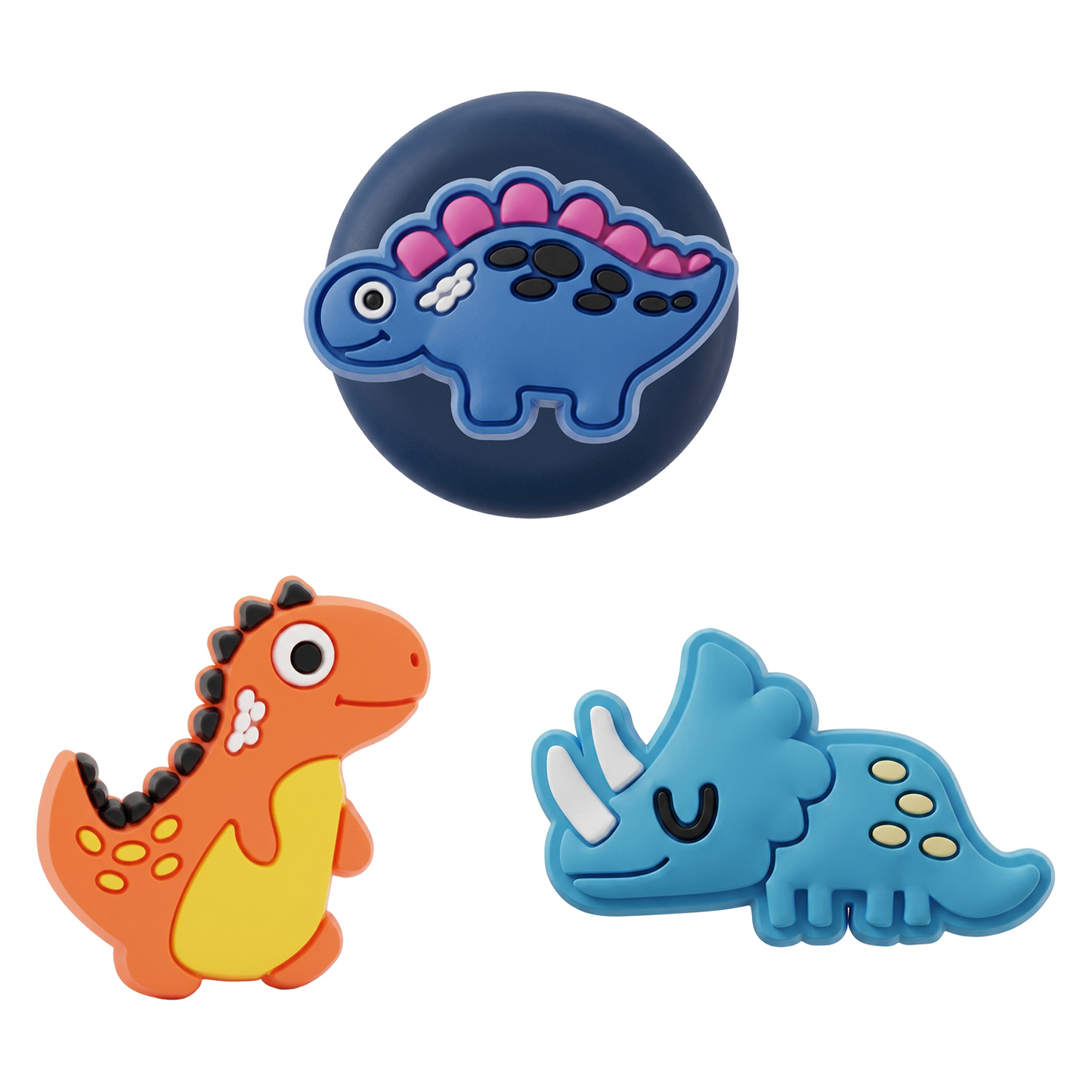 Калъф OEM Dinosaur за Apple AirTag, комплект от 3 броя, многоцветен