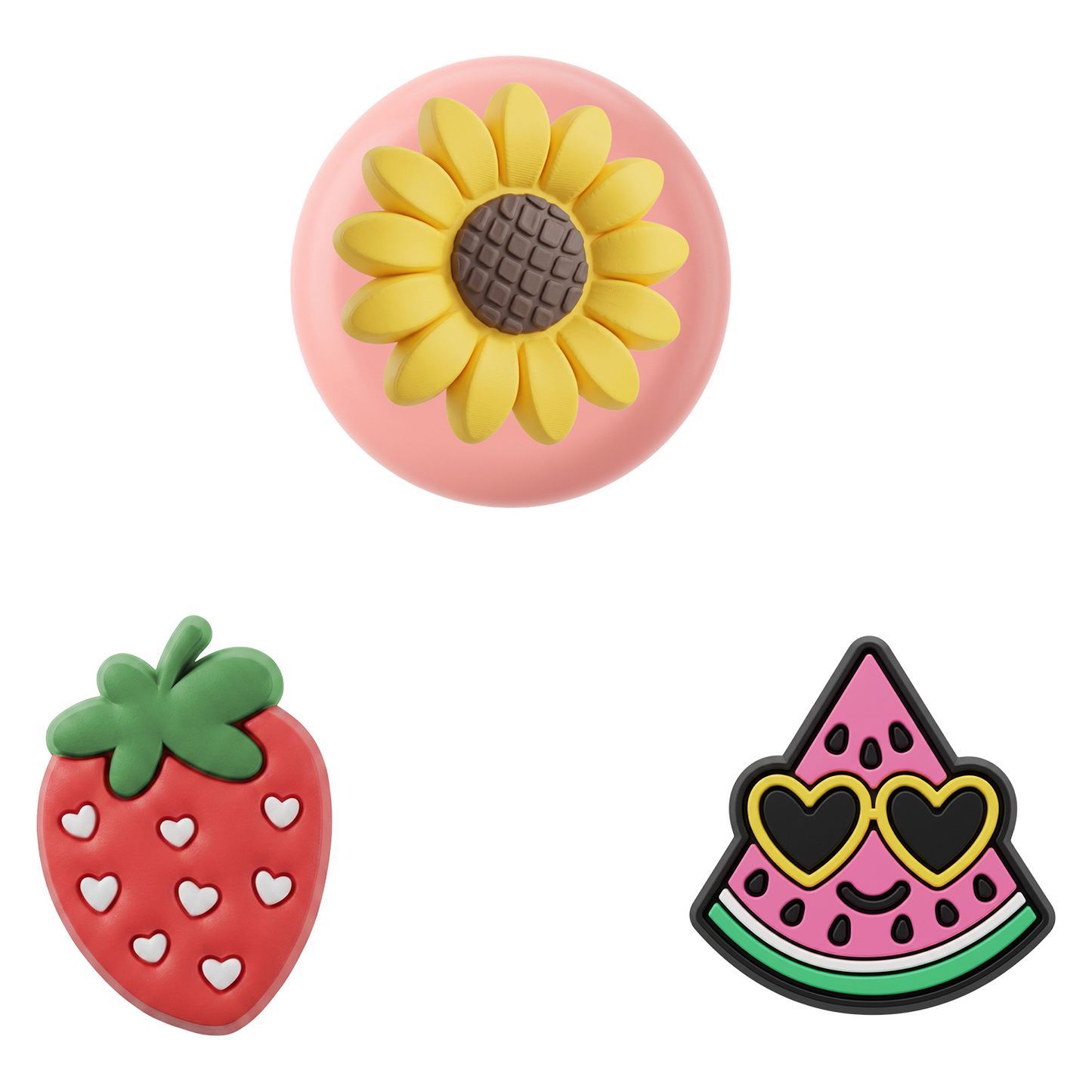 Калъф OEM Fruit за Apple AirTag, комплект от 3 броя, многоцветен