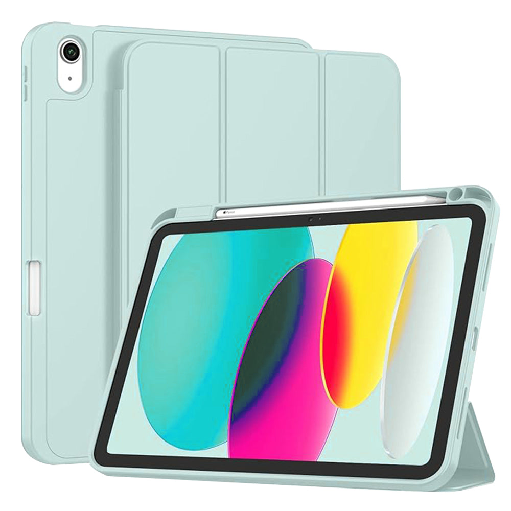 Калъф за Apple iPad (2025) / (2022), Techsuit, Flex Trifold, Син