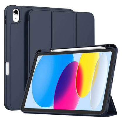 Калъф за Apple iPad (2025) / (2022), Techsuit, Flex Trifold, Тъмносин