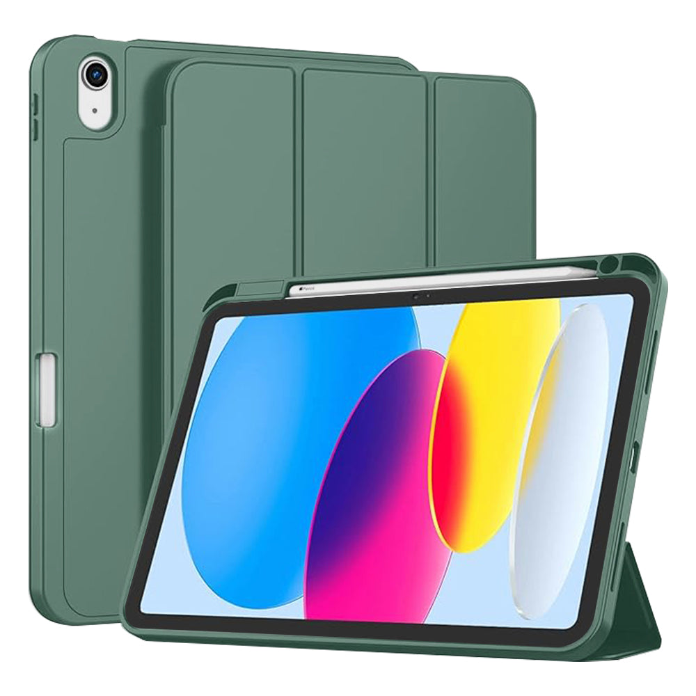 Калъф за Apple iPad (2025) / (2022), Techsuit, Flex Trifold, Зелен