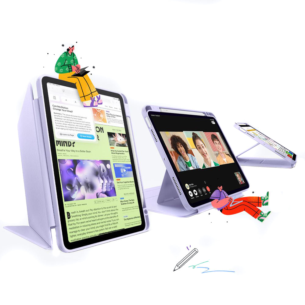 Калъф за Apple iPad Air 11 (2025) / Air 11 (2024) / Air (2022) / Air (2020), ESR, Flip Hybrid, Виолетов