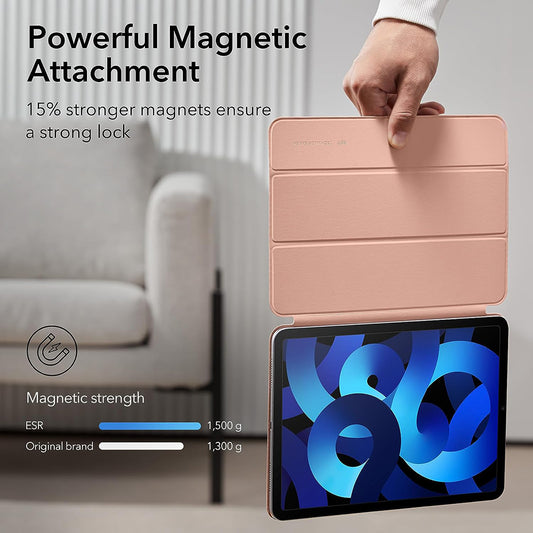 Калъф за Apple iPad Air 11 (2024) / Air (2022) / Air (2020) / Pro 11 (2018), ESR, Rebound, Розов