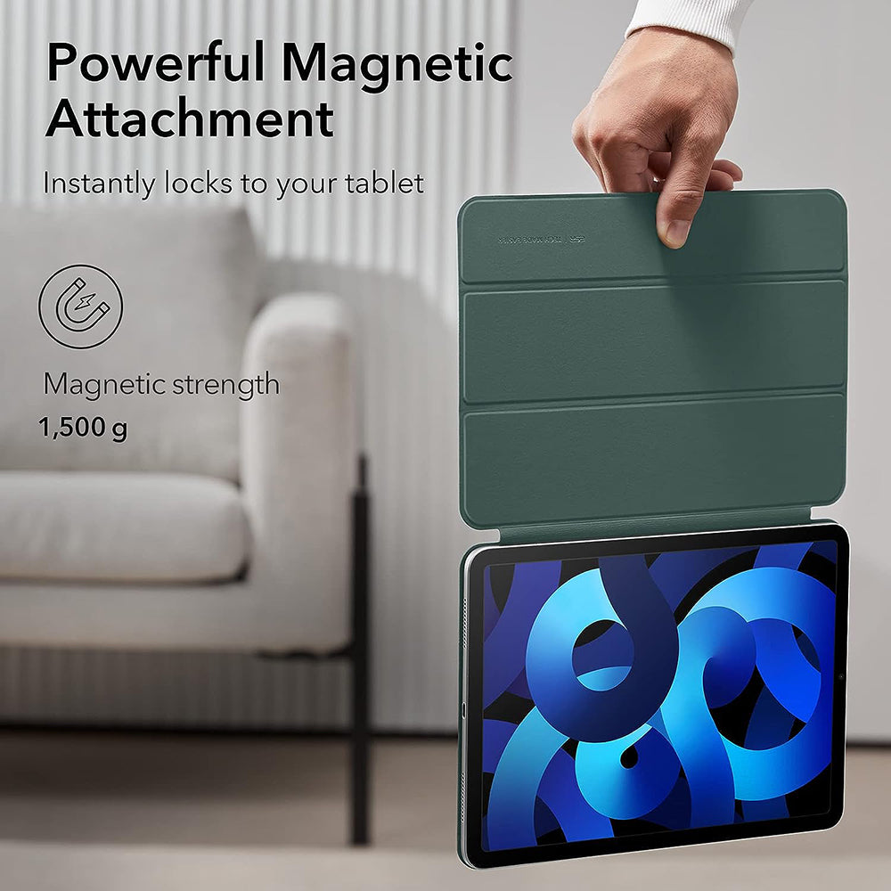 Калъф за Apple iPad Air 11 (2024) / Air (2022) / Air (2020) / Pro 11 (2018), ESR, Rebound, Сатенено зелен