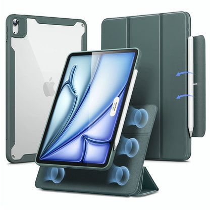 Калъф за Apple iPad Air 11 (2026) / iPad Air 11 (2025) / Air 11 (2024) / Air (2022) / Air (2020), ESR, Rebound Hybrid, Зелен сатен