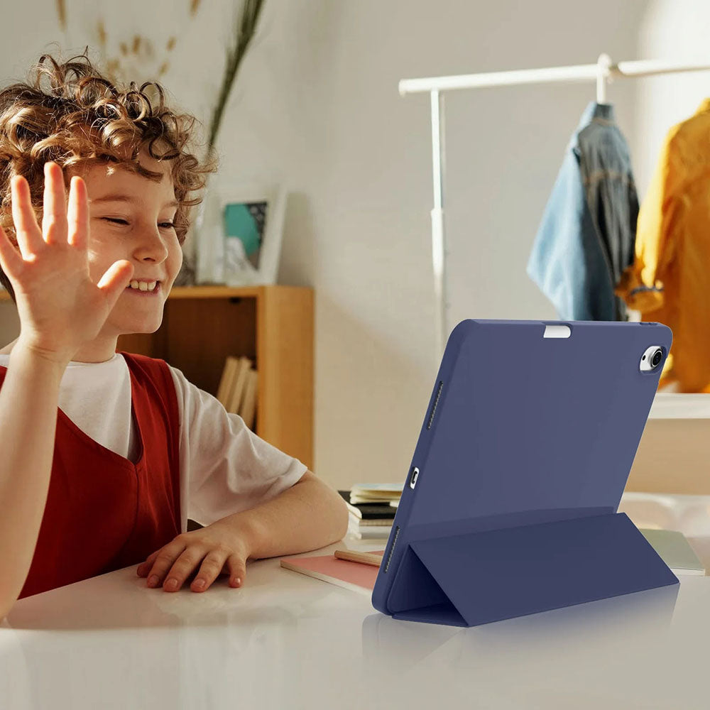 Калъф за Apple iPad Air 11 (2026) / iPad Air 11 (2025) / Air 11 (2024), Techsuit, Flex Trifold, Черен