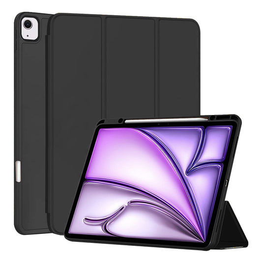 Калъф за Apple iPad Air 13 (2026) / Air 13 (2025) / Air 13 (2024), Techsuit, Flex Trifold, Черен