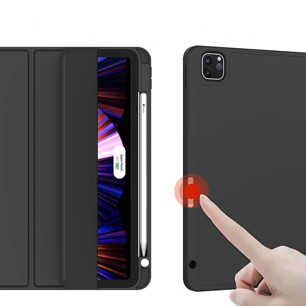 Калъф за Apple iPad Air 13 (2026) / Air 13 (2025) / Air 13 (2024), Techsuit, Flex Trifold, Розов
