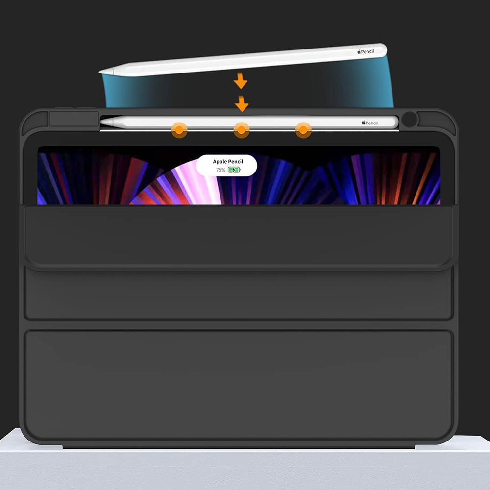 Калъф за Apple iPad Air 13 (2026) / Air 13 (2025) / Air 13 (2024), Techsuit, Flex Trifold, Розов
