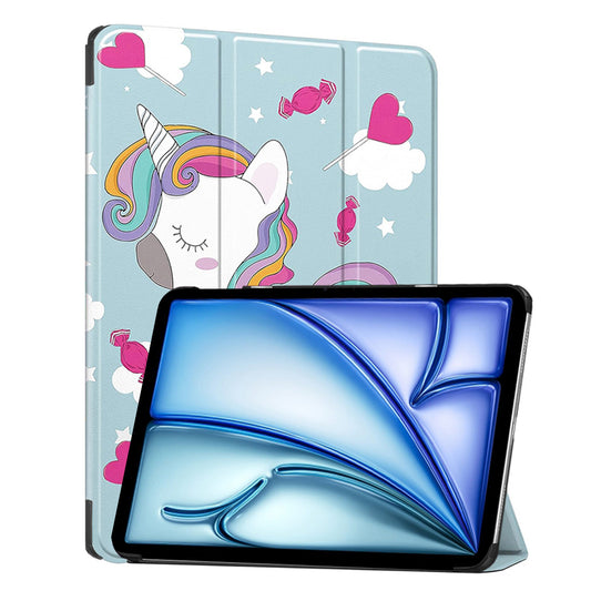 Калъф за Apple iPad Air 13 (2026) / Air 13 (2025) / Air 13 (2024), Techsuit, FoldPro Unicorn, Многоцветен