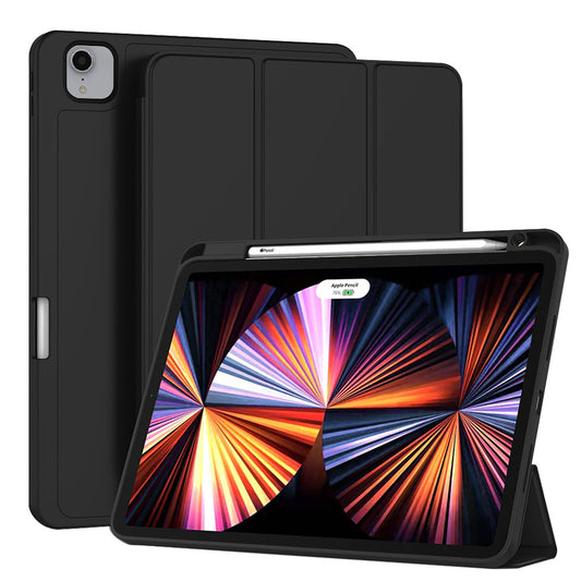 Калъф за Apple iPad Pro 11 (2022) / Pro 11 (2021) / Pro 11 (2020) / Pro 11 (2018), Techsuit, Flex Trifold, Черен