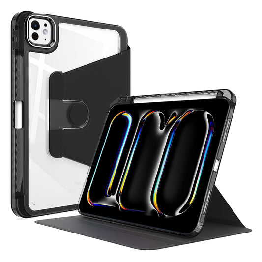 Калъф за Apple iPad Pro 11 (2024), Techsuit, Crystal Vision, Черен