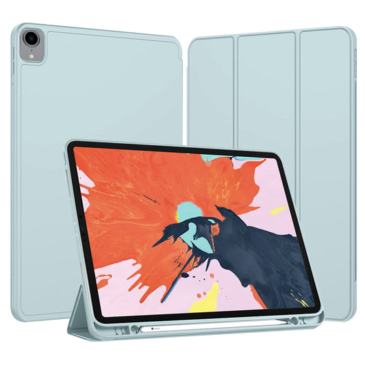Калъф за Apple iPad Pro 12.9 (2022) / Pro 12.9 (2021) / Pro 12.9 (2020) / Pro 12.9 (2018), Techsuit, Flex Trifold, Син
