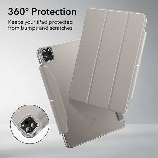 Калъф за Apple iPad Pro 13 (2024), ESR, Ascend Trifold, Сив
