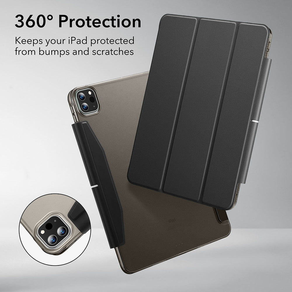 Калъф за Apple iPad Pro 13 (2024), ESR, Ascend Trifold, Сатенено черен