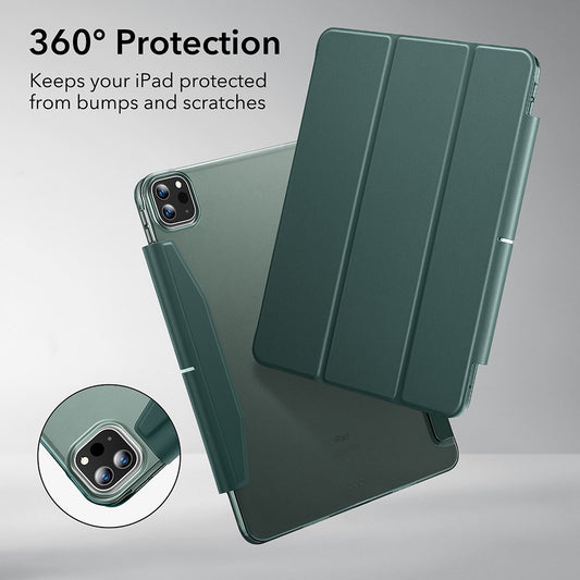 Калъф за Apple iPad Pro 13 (2024), ESR, Ascend Trifold, Сатенено зелен