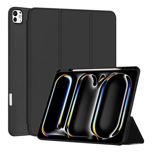 Калъф за Apple iPad Pro 13 (2024), Techsuit, Flex Trifold, Черен