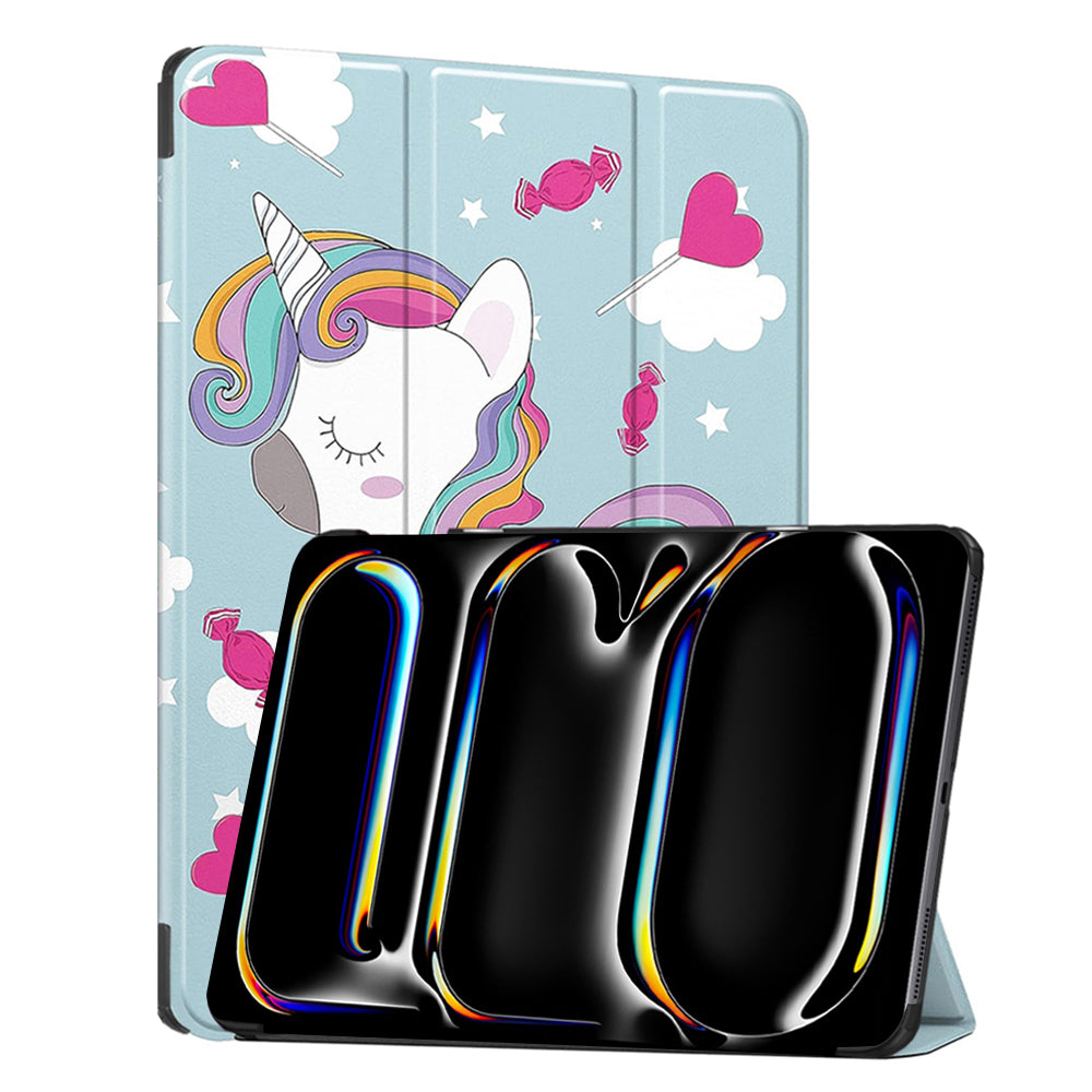 Калъф за Apple iPad Pro 13 (2024), Techsuit, FoldPro Unicorn, Многоцветен