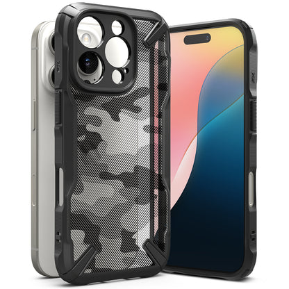 Калъф за Apple iPhone 16 Pro, Ringke, Fusion X Camo, черен 