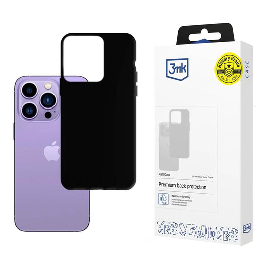 Калъф за Apple iPhone 14 Pro Max, 3MK, Матово Черен