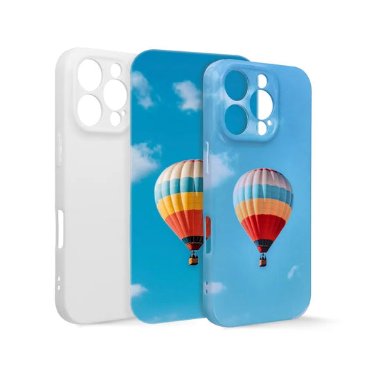 Калъф за сублимация Apple iPhone 16, OEM, мек, бял