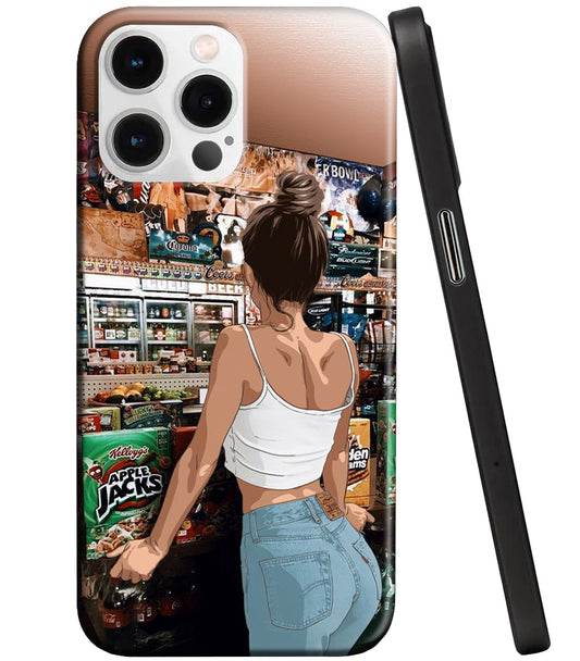 Калъф за Apple iPhone 14 Pro, Perfect Case, Favourites Series Girl, Многоцветен