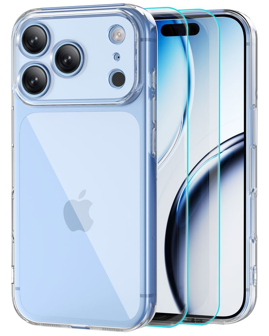 Калъф за Apple iPhone 18 Pro Max / 17 Pro Max, Tech-Protect, Flexair с протектор за екран, прозрачен