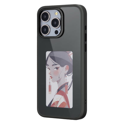 Case for Apple iPhone 14 Pro, OEM, Customized E-Ink Display, Black
