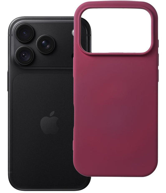Калъф за Apple iPhone 18 Pro / iPhone 17 Pro, OEM, силиконов, бордо
