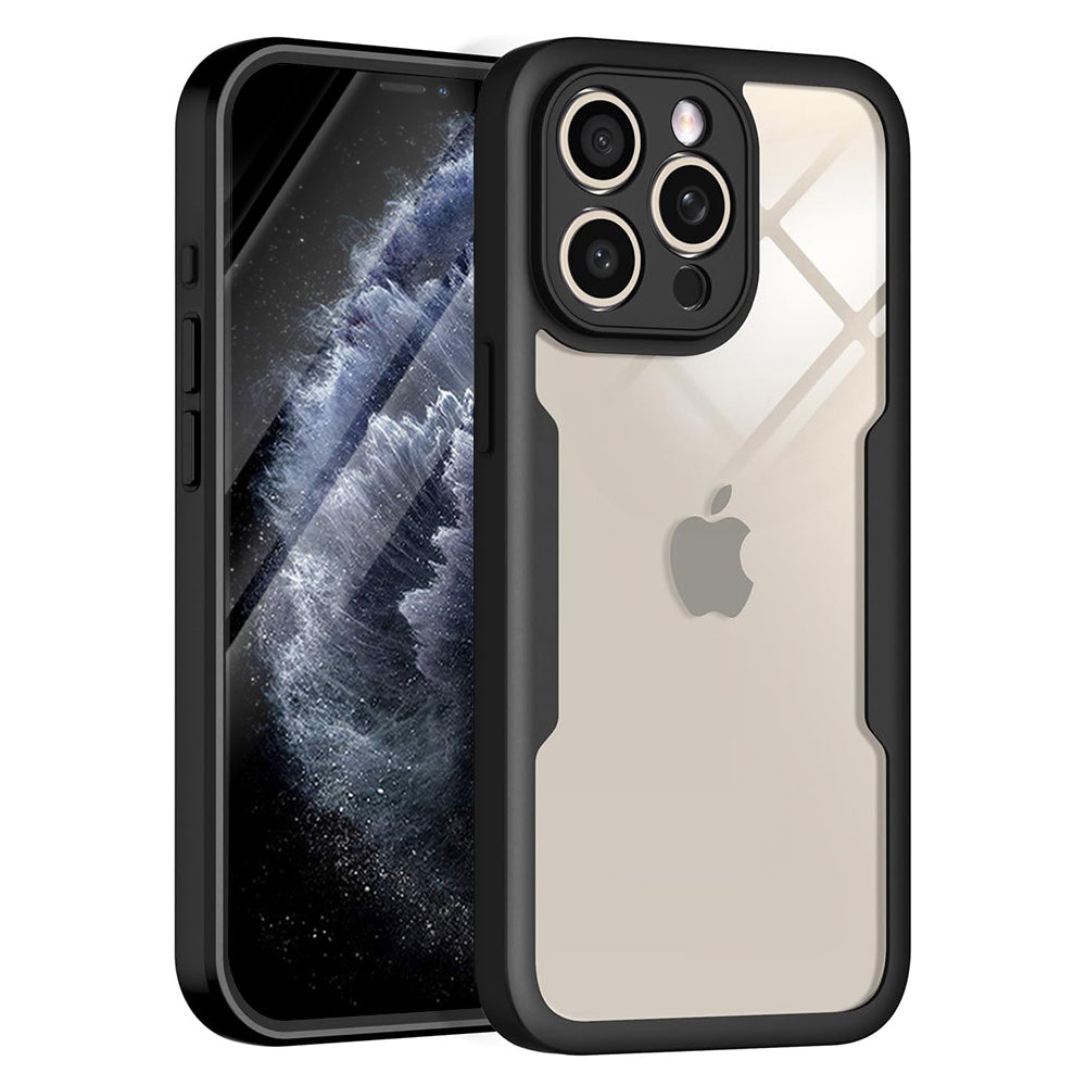 Калъф за Apple iPhone 11 Pro Max, Techsuit, ColorVerse 360, Черен