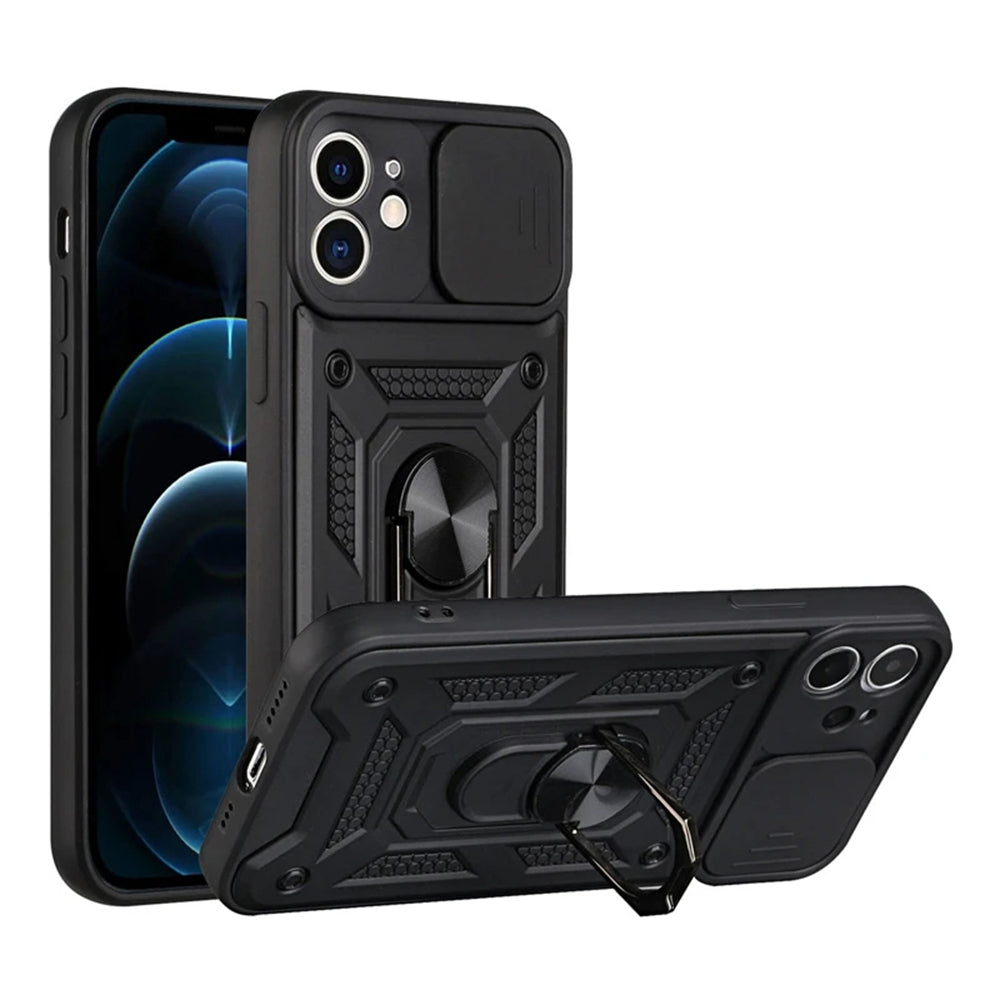 Калъф за Apple iPhone 11, Techsuit, CamShield, Черен