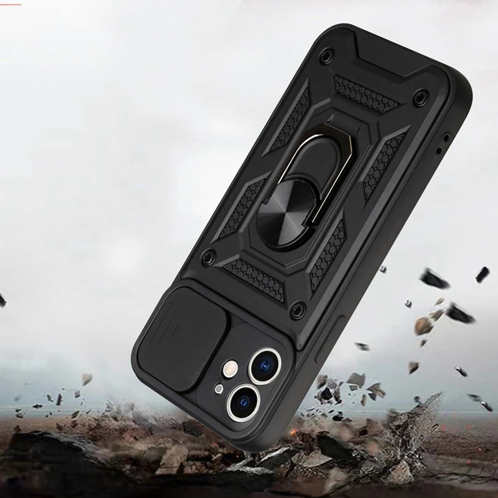 Калъф за Apple iPhone 11, Techsuit, CamShield, Черен