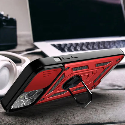 Калъф за Apple iPhone 12 / 12 Pro, Techsuit, CamShield, Черен