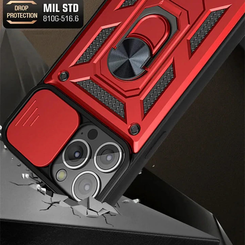 Калъф за Apple iPhone 12 / 12 Pro, Techsuit, CamShield, Черен