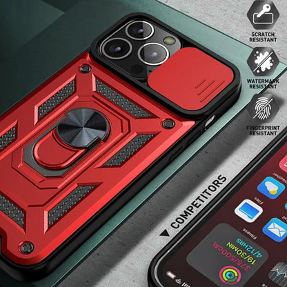 Калъф за Apple iPhone 12 / 12 Pro, Techsuit, CamShield, Черен
