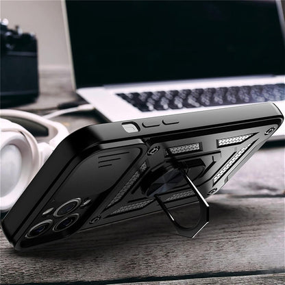 Калъф за Apple iPhone 12 mini, Techsuit, CamShield, Черен