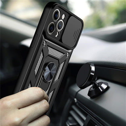 Калъф за Apple iPhone 12 mini, Techsuit, CamShield, Черен