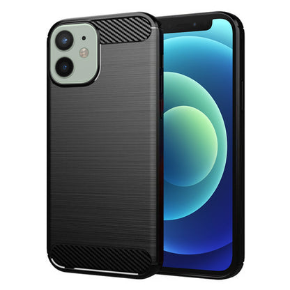 Калъф за Apple iPhone 12 mini, Techsuit, Карбон, Черен